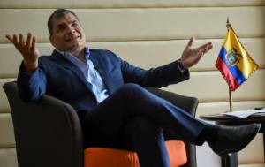 Ecuador ex-president Correa dismisses arrest warrant as government 'plot'.jpg