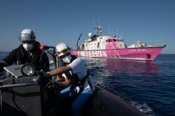All migrants moved off stranded Banksy rescue boat.jpg