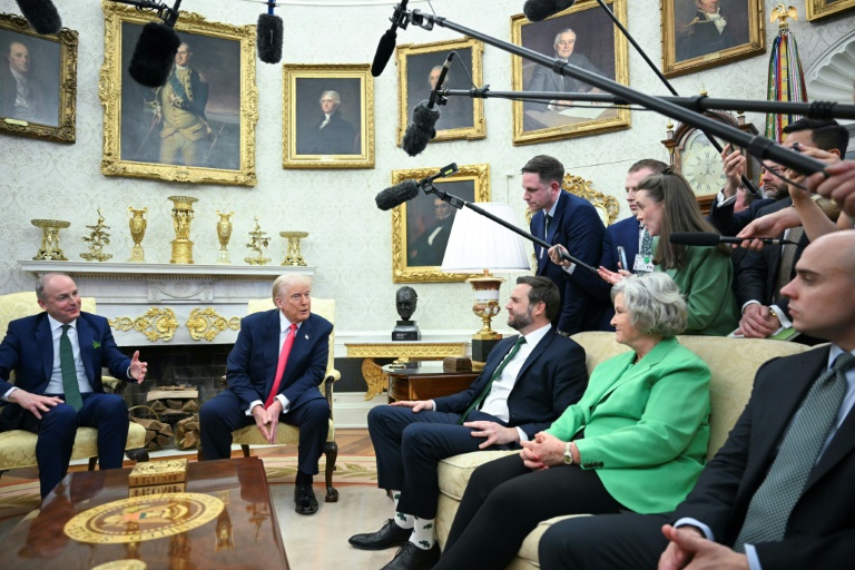 Trump blasts Ireland on trade during traditional visit