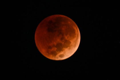 The last Blood Moon, seen from Guatemala on November 8, 2022