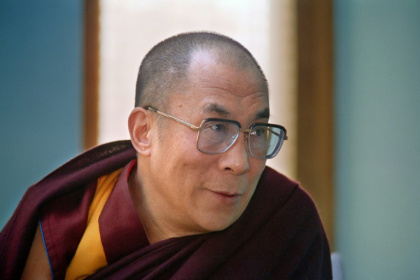 The Dalai Lama, Tibet's exiled spiritual leader, in New Delhi in 1989. Tenzin Gyatso will turn 90 in July 2025