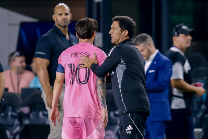 Lionel Messi looked dejected after his Inter Miami team lost their CONCACAF Champions Cup semi-final to the Vancouver Whitecaps. - Chris Arjoon (AFP)