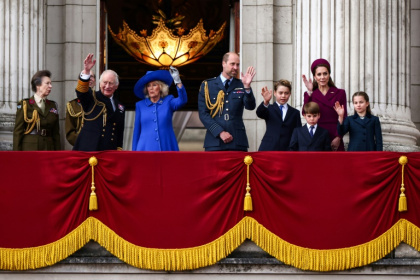 The royal family made an appearance at the celebrations - HENRY NICHOLLS (AFP)