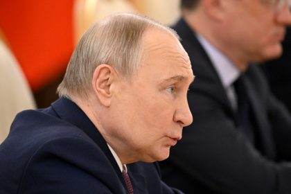 The commemoration is Putin's fourth since sending troops into Ukraine - Alexander NEMENOV (AFP)