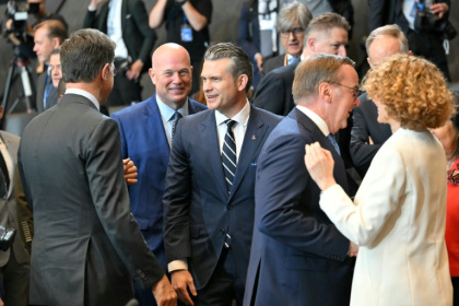 'Countries in there are well exceeding two percent,' Pete Hegseth said after meeting NATO colleagues - NICOLAS TUCAT (AFP)