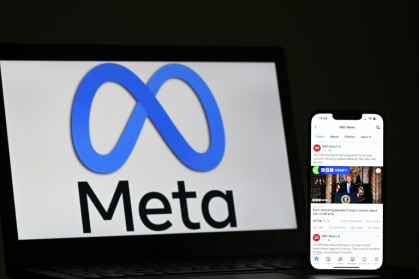 Meta ditched third-party fact-checking in the United States in January - Justin TALLIS (AFP)