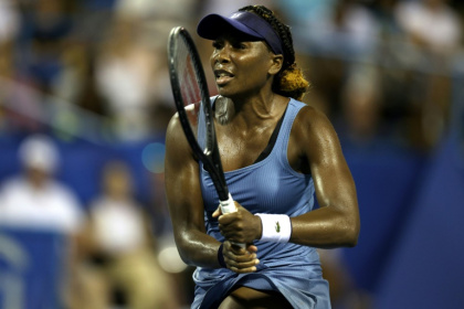 Venus Williams made her return to competitive tennis after a 16-month hiatus with a women's doubles victory at the WTA and ATP DC Open - Rob Carr (AFP)