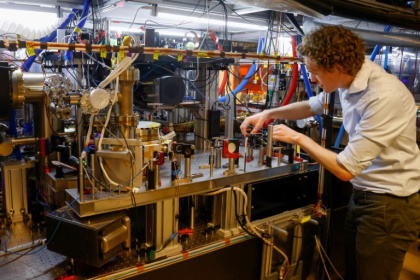 Quantum mechanics have led to the development of vast amounts of tech, such as lasers or transistors used phones - Ludovic MARIN (AFP)