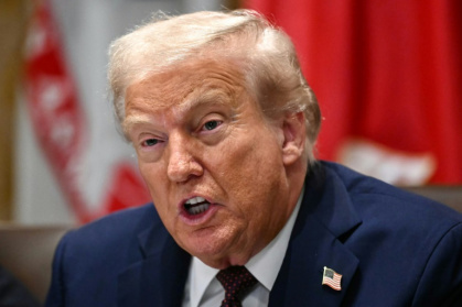 US President Donald Trump speaks during a cabinet meeting in the Cabinet Room of the White House in Washington, DC - Mandel NGAN (AFP)