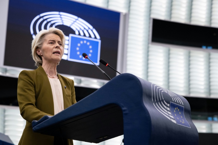 Von der Leyen urges EU to fight for place in 'hostile' world