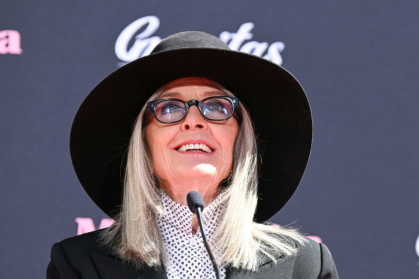Screen legend Diane Keaton was beloved for her role as Annie Hall in Woody Allen's film of the same name - Patrick T. FALLON (AFP)