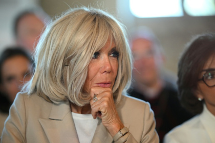 A persistent and unsubstantiated rumour that Brigitte Macron was assigned male at birth -- amplified by far-right circles in France and the United States -- has angered the presidential couple - Eliot BLONDET (AFP)