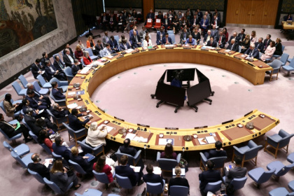 The United Nations Security Council is set to vote on a US-drafted resolution endorsing President Donald Trump's peace plan for Gaza - CHARLY TRIBALLEAU (AFP)