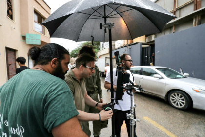 Libyan filmmaker Mouayed Zabtia is fighting to revive his country's film industry - Mahmud TURKIA (AFP)