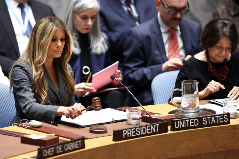 Melania Trump leads UN Security Council as Iran war rages