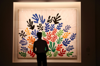The exhibition includes Matisse's 'La Gerbe' (The Sheaf), showcasing his latter-year affinity for gouache cut-outs - Anne-Christine POUJOULAT (AFP)