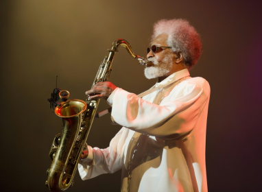 American jazz saxophonist Sonny Rollins credited his longevity to both yoga and his creative thirst - ROBERT VOS (AFP)